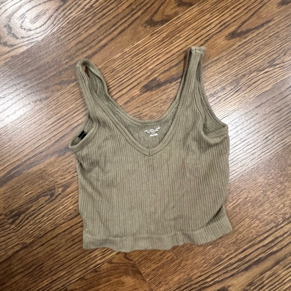 Green tank top